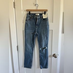 NWT Abercrombie Curve Love High Rise Jeans